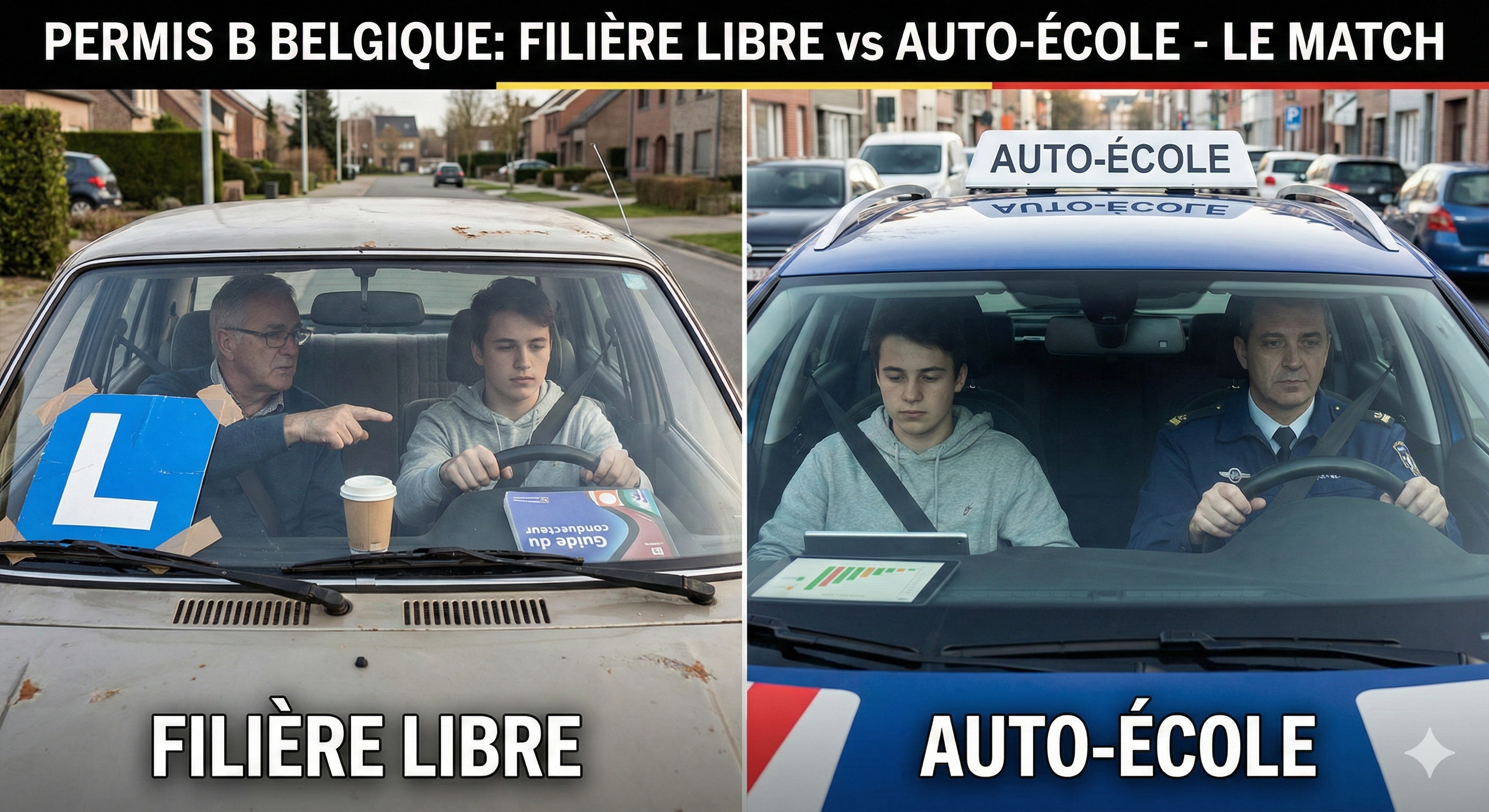 Filière libre vs Auto-école : le comparatif honnête