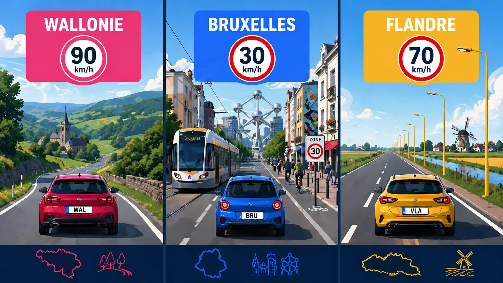 Wallonie vs Flandre vs Bruxelles : Pourquoi le Permis B n'est PAS le Même selon ta Région (Guide 2026)