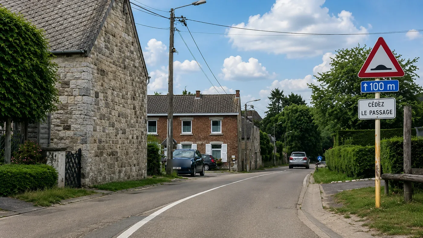 Panneau d'interdiction avec additionnel de distance 200 m