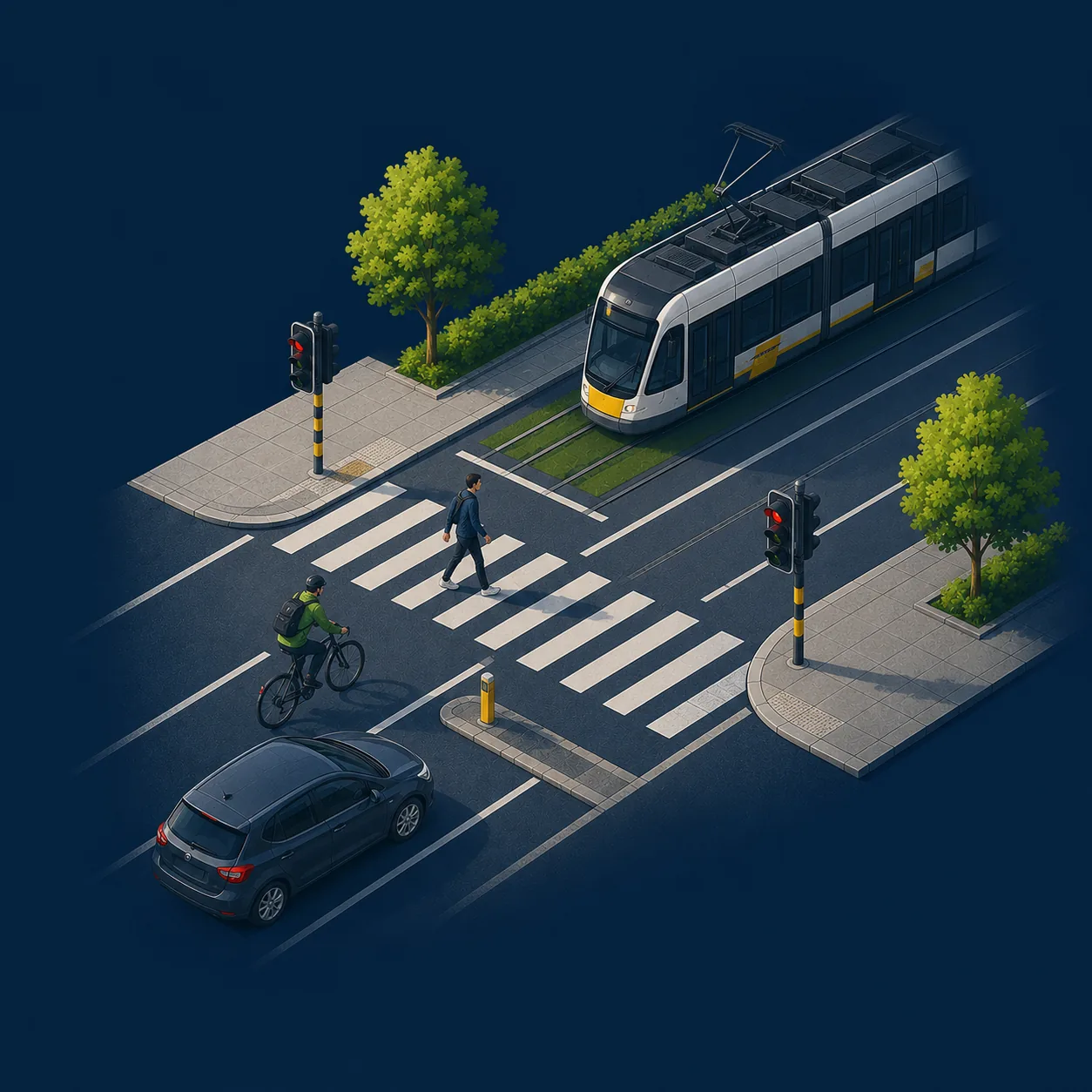 Illustration — Les usagers de la route
