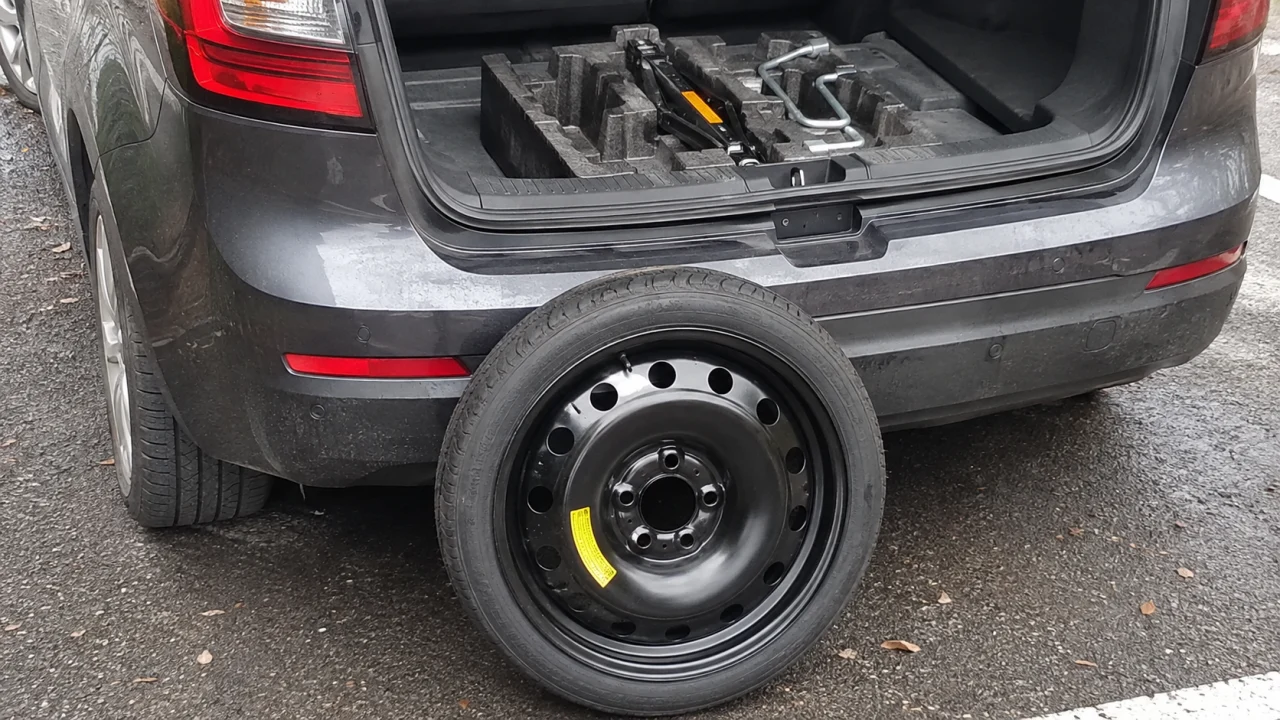 Cette roue de secours étroite vient d'être montée. À quelle vitesse peux-tu rouler en général ?