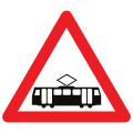 Panneau belge A41 - Croisement avec un tramway