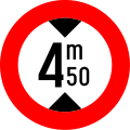 Panneau belge - Fin de vitesse minimale obligatoire