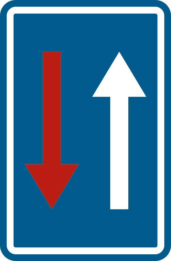 Priorité par rapport à la circulation en sens inverse